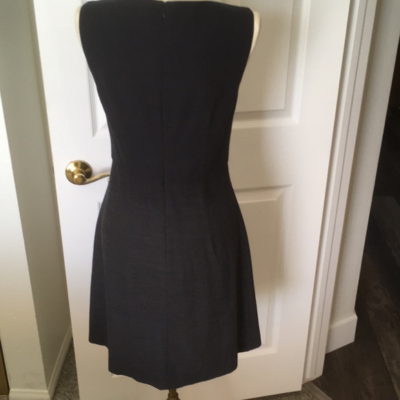 Final sale Theory size 2 wool blend charcoal gray dress. - Picture 2 of 12